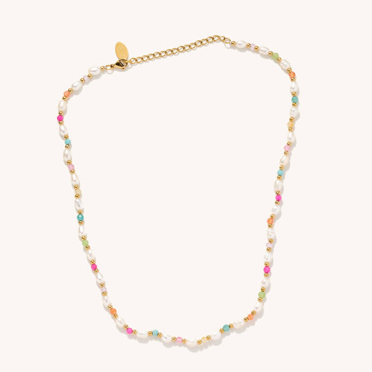 Colorful Pearl Necklace