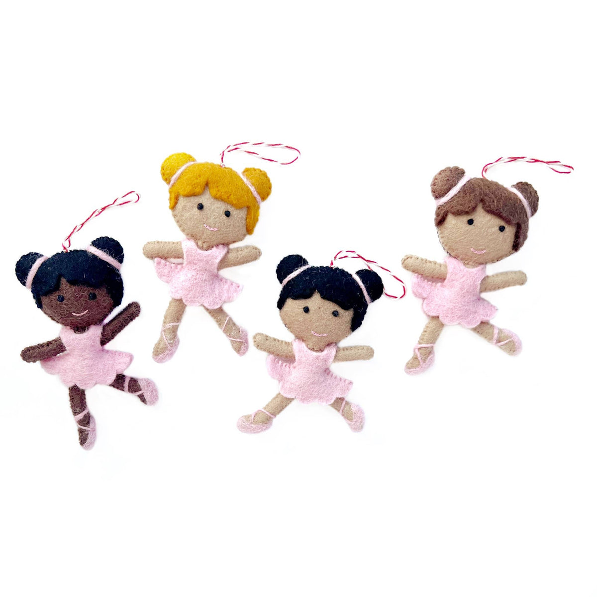Ballerina Christmas Ornament Variety Pack