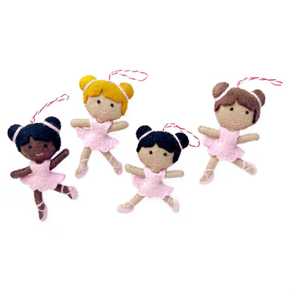 Ballerina Christmas Ornament Variety Pack