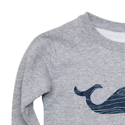 Toddler Wood Grain Whale Sweatshirt
