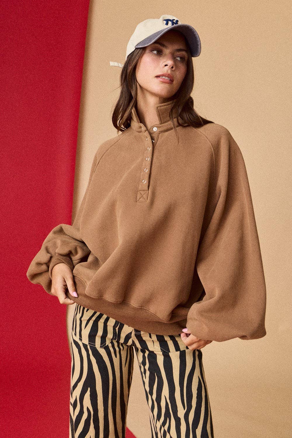 Piper Snap Button Collared Sweater