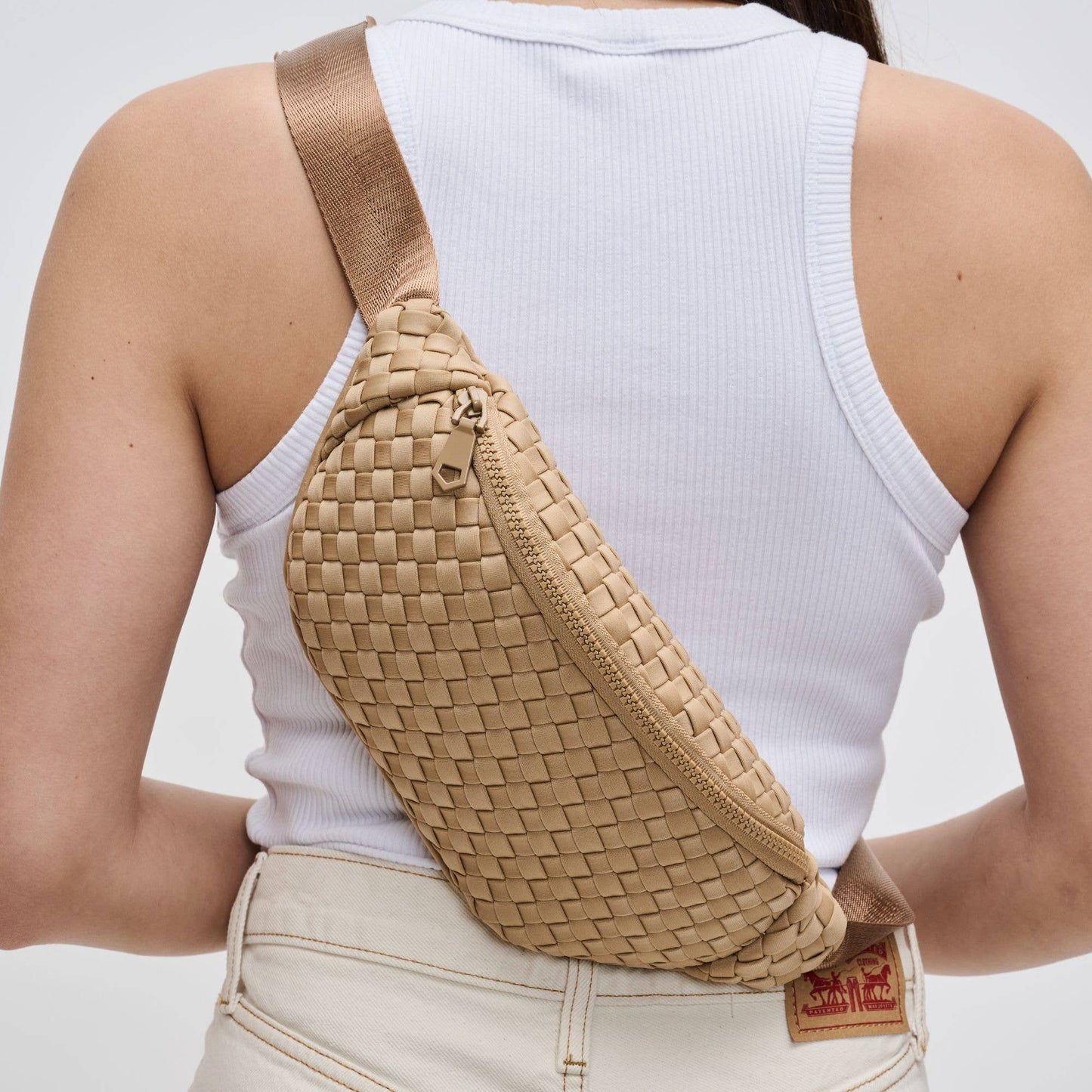 Aim High  Woven Neoprene Belt Bag