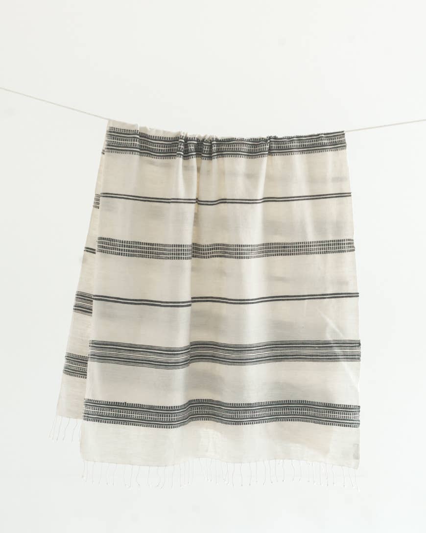 Aden Cotton Throw Blanket | Handwoven in Ethiopia