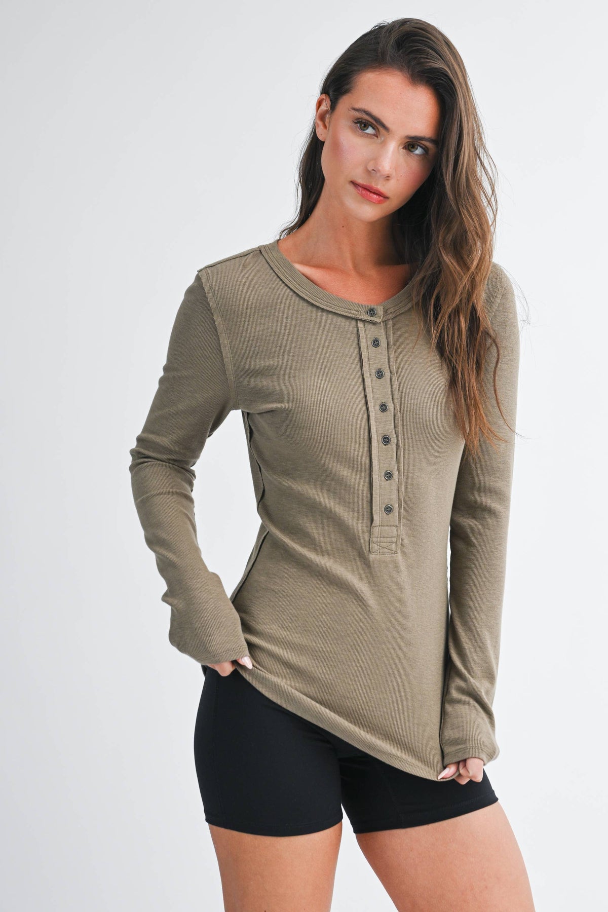 Henley Long Sleeve Top