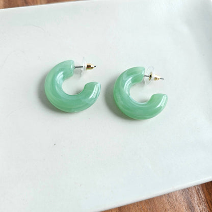 Chloe Hoops - Sage // Jewelry, Earrings, Fall