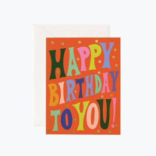 Groovy Birthday Card