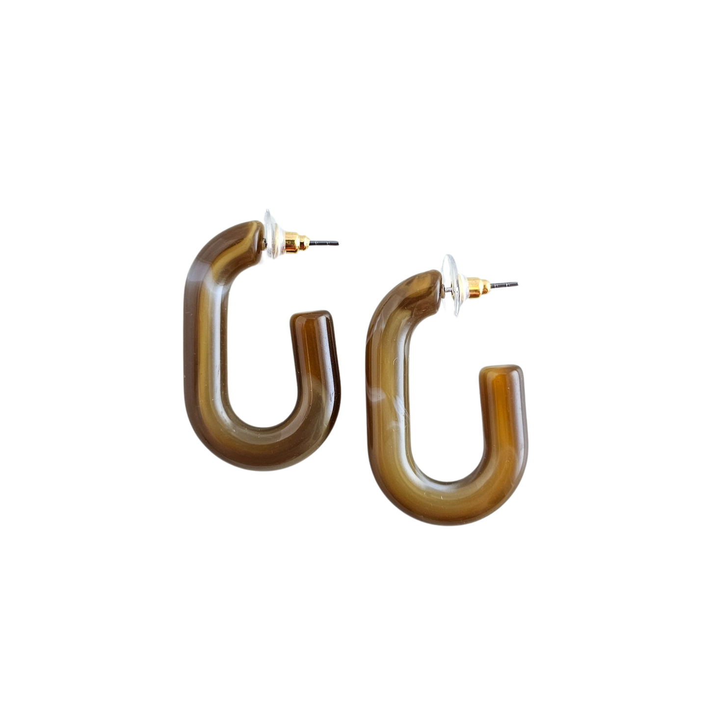 Joanna Hoops - Brown // Jewelry, Earrings, Fall