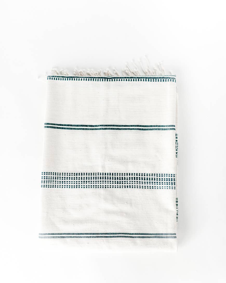Aden Cotton Throw Blanket | Handwoven in Ethiopia