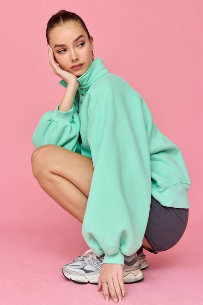 Piper Snap Button Collared Sweater