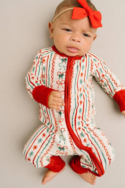Christmas Dainty Bow Bamboo Sleeper