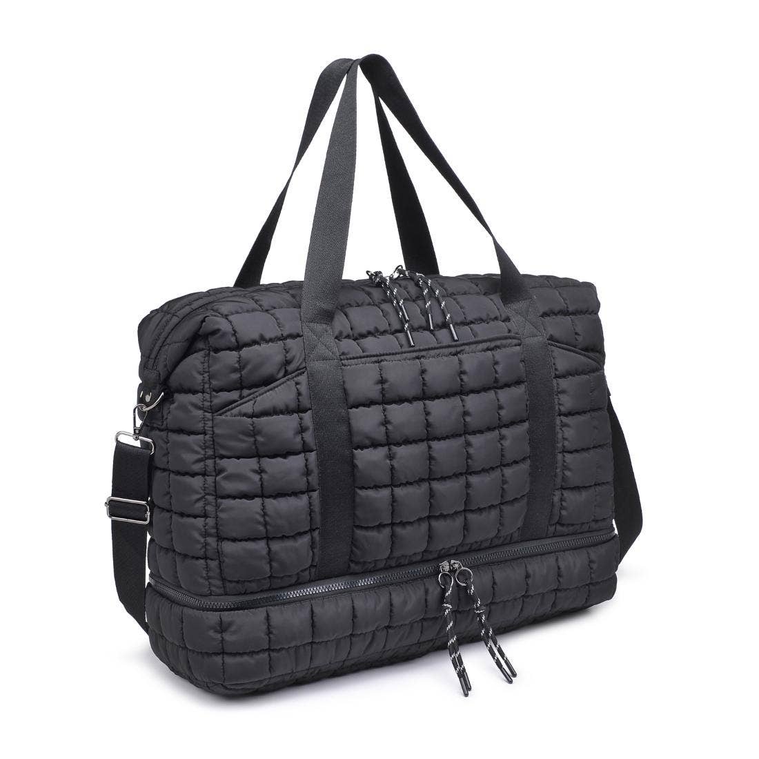Globetrotter Quilted Nylon Puffer Travel Weekender