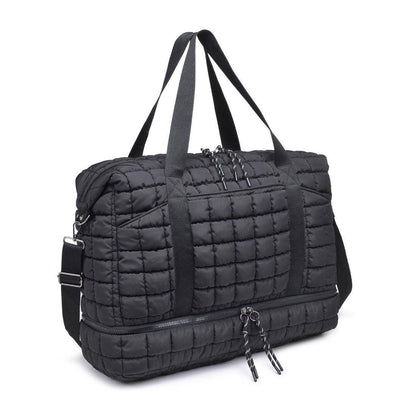 Globetrotter Quilted Nylon Puffer Travel Weekender