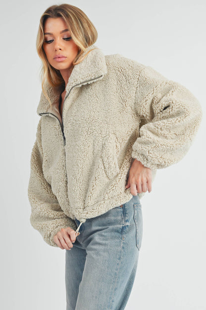 Kaori Jacket - Bone Fleece