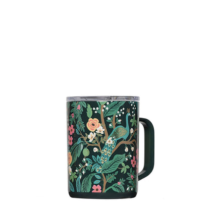 Mug - 16oz Rifle Paper - Peacock Blue