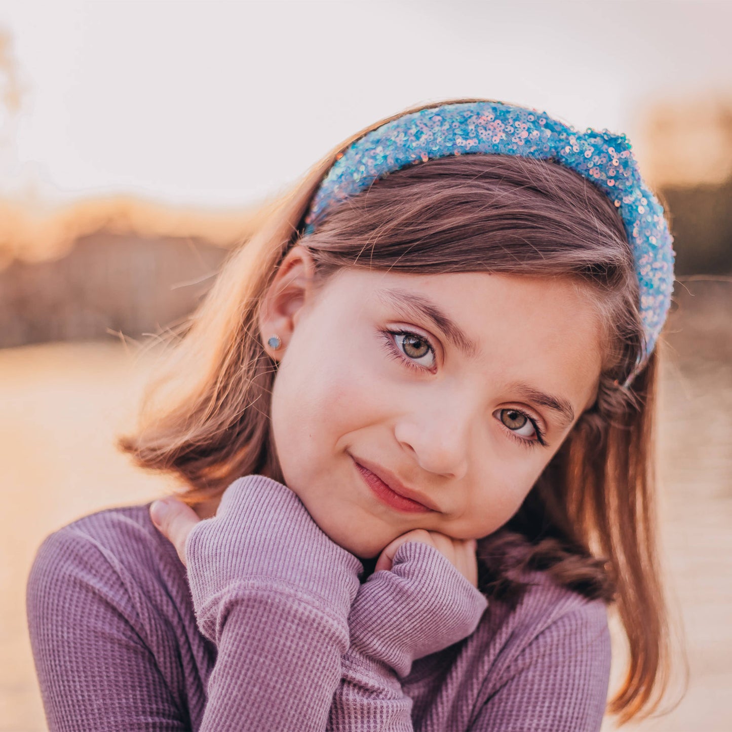 Kids Knot Headband - Sequin Knotted Hair Band Accessories