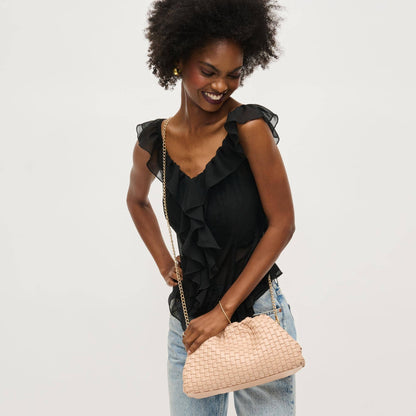 Tate Woven Frame Clutch