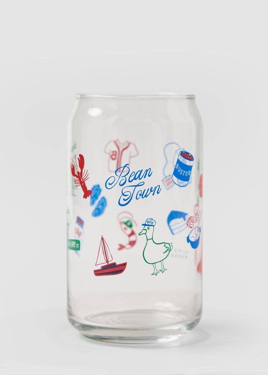 Boston Icons Can Glass