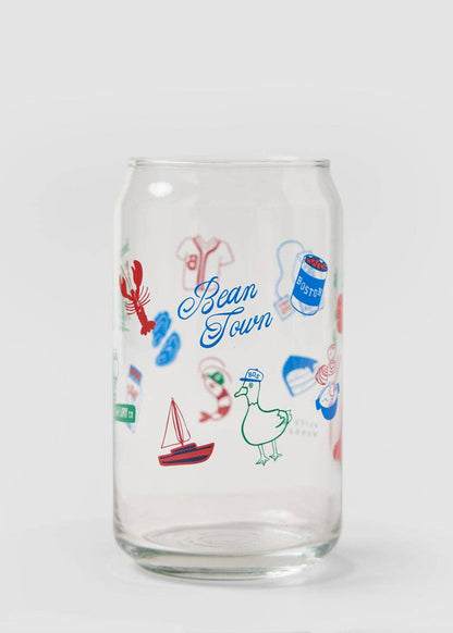 Boston Icons Can Glass