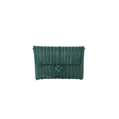 Clutch, Solid in Evergreen