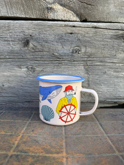 Enamel Coffee & Camp Mug | Salty Seas