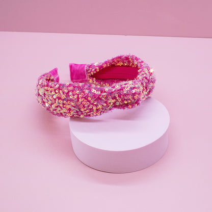 Kids Knot Headband - Sequin Knotted Hair Band Accessories