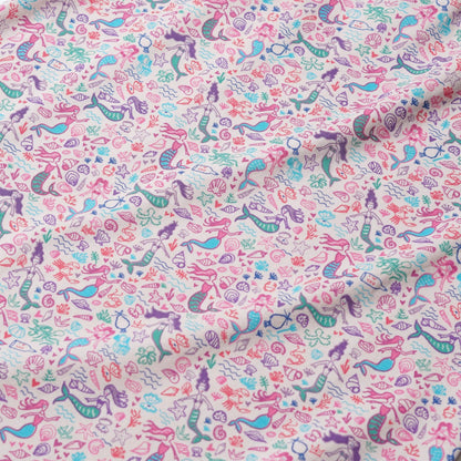 Mermaids Zip Baby Onesie