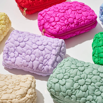 Flora Pop Nylon Cosmetic Pouch