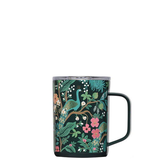 Mug - 16oz Rifle Paper - Peacock Blue