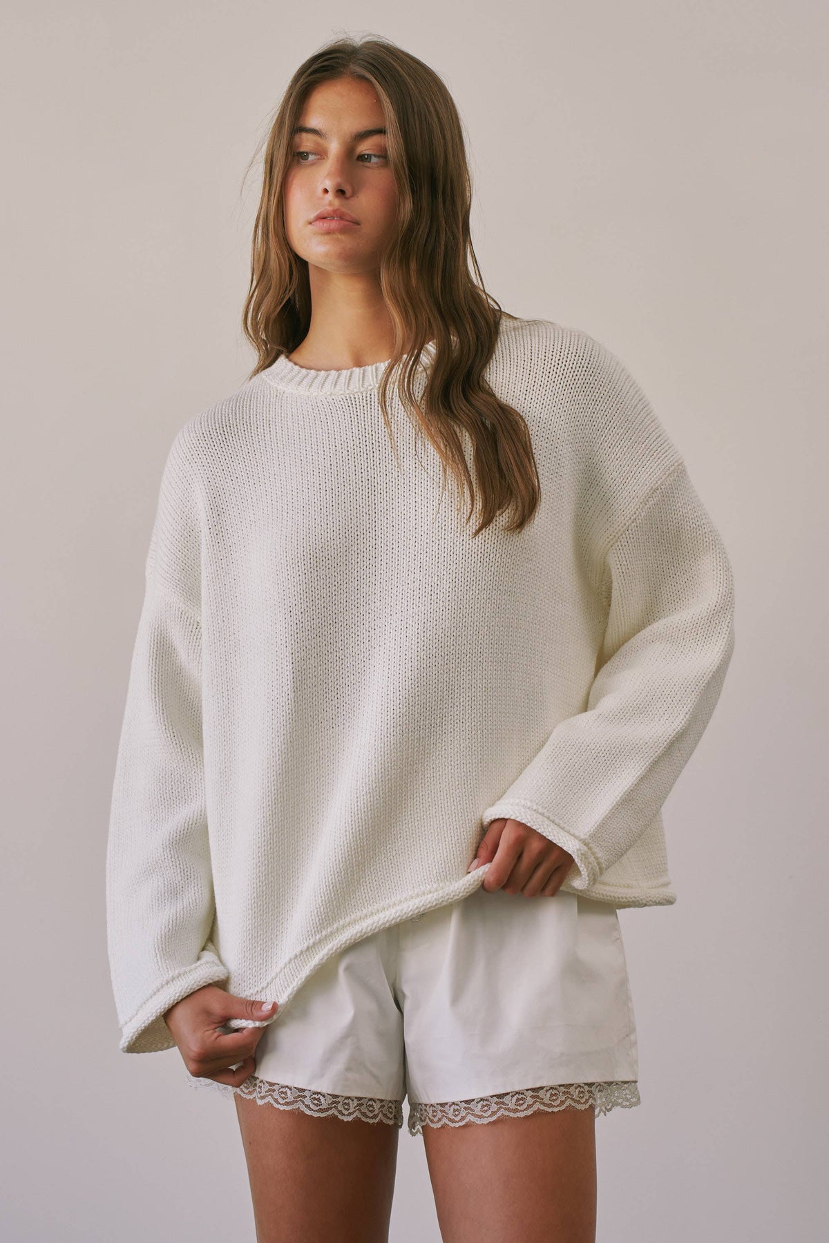 CSW4033 Hudson Cotton Crewneck Sweater
