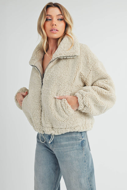 Kaori Jacket - Bone Fleece