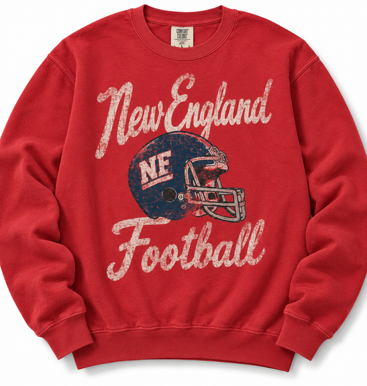 PREORDER New England Football with Navy Helmet- PREORDER!