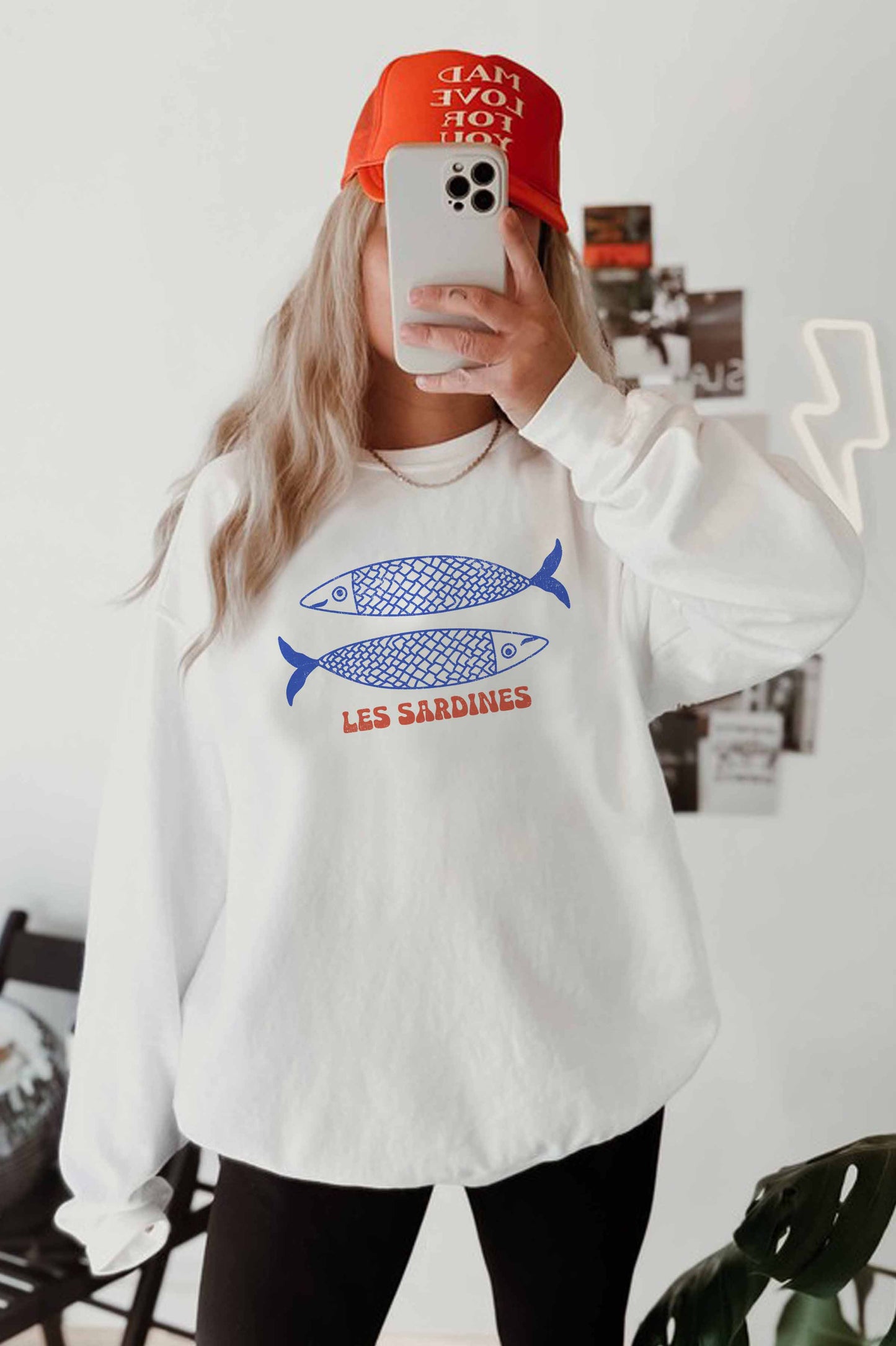 LES SARDINES OVERSIZED SWEATSHIRT