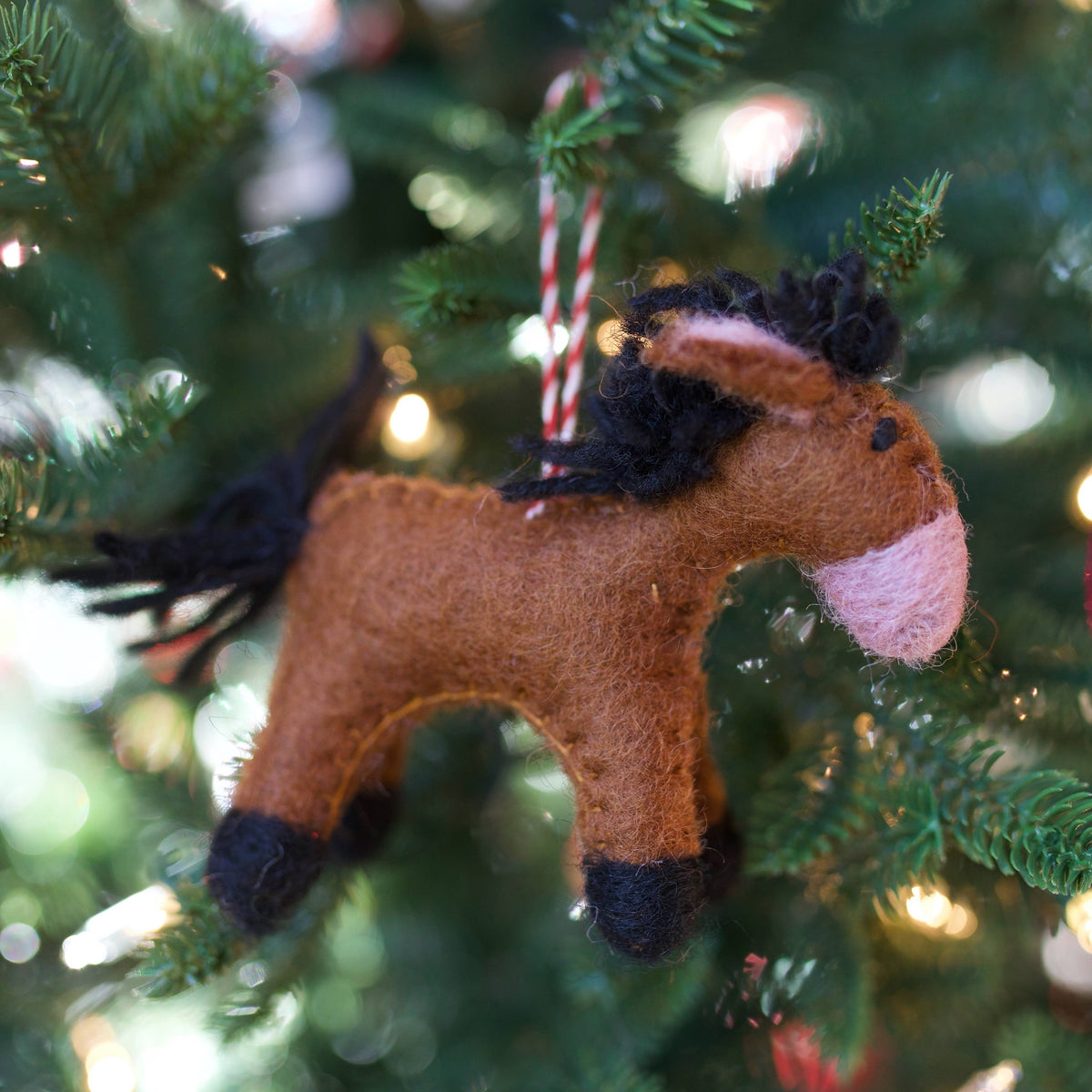 Farm Animal Felt Wool Christmas Ornaments