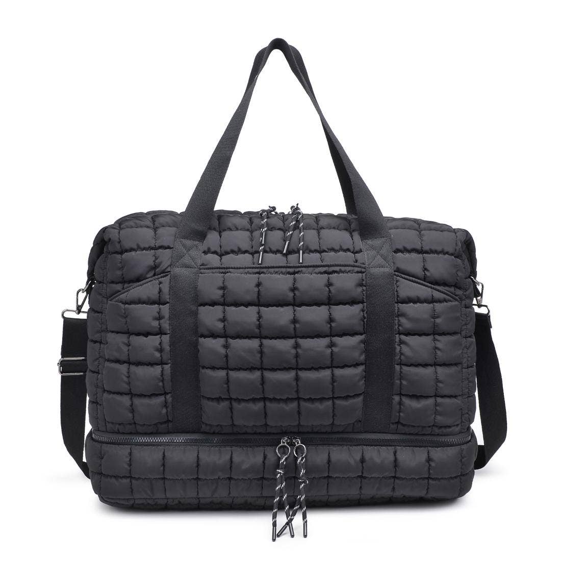 Globetrotter Quilted Nylon Puffer Travel Weekender