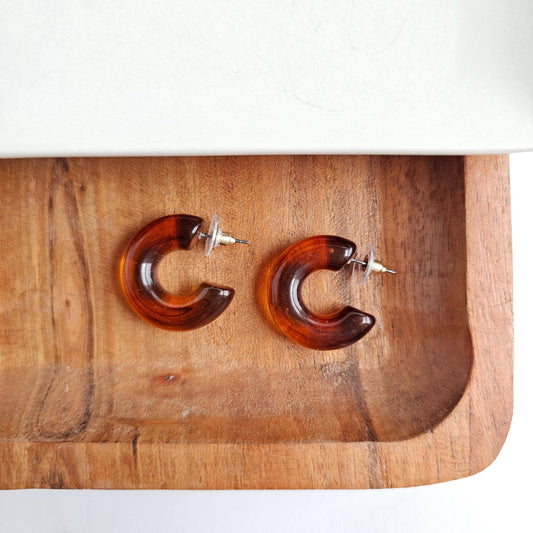 Chloe Hoops - Amber // Jewelry, Earrings, Fall