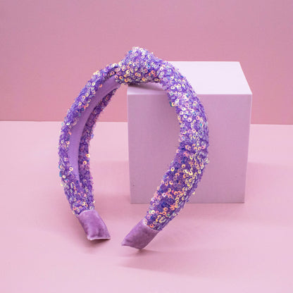 Kids Knot Headband - Sequin Knotted Hair Band Accessories