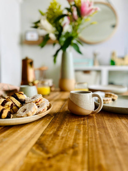 Handmade Espresso Mug/Tea Cup with handle- 4 ounces