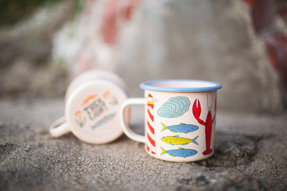 Enamel Coffee & Camp Mug | Salty Seas