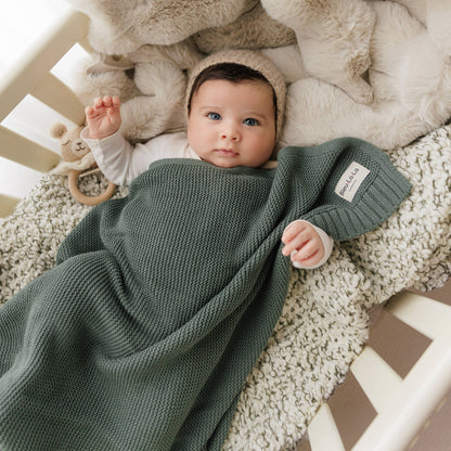 100% Organic Luxury Cotton Swaddle Receiving Baby Blanket