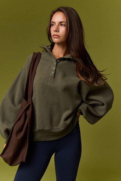 Piper Snap Button Collared Sweater