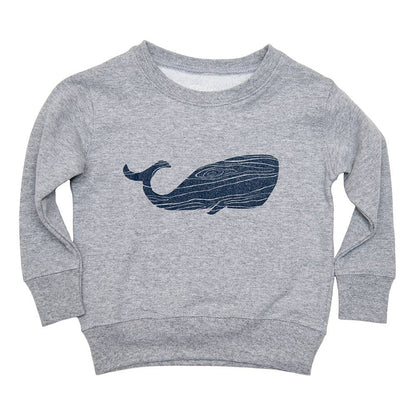 Toddler Wood Grain Whale Sweatshirt