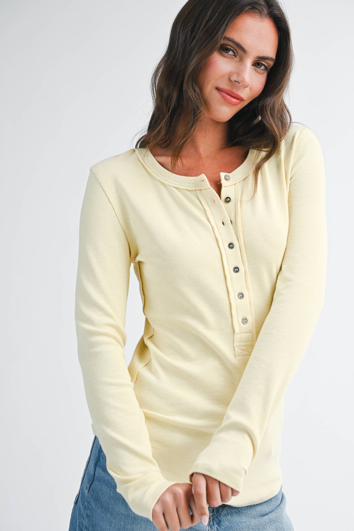 Henley Long Sleeve Top