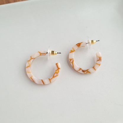 Cam Mini Hoops - Pumpkin Spice // Jewelry, Earrings, Fall