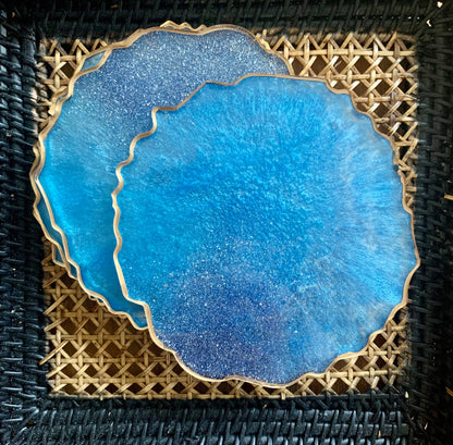 Round Glitter Coasters