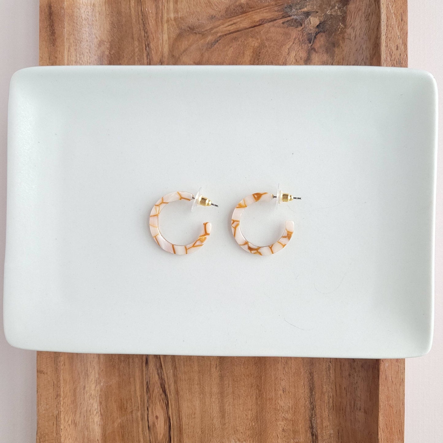 Cam Mini Hoops - Pumpkin Spice // Jewelry, Earrings, Fall