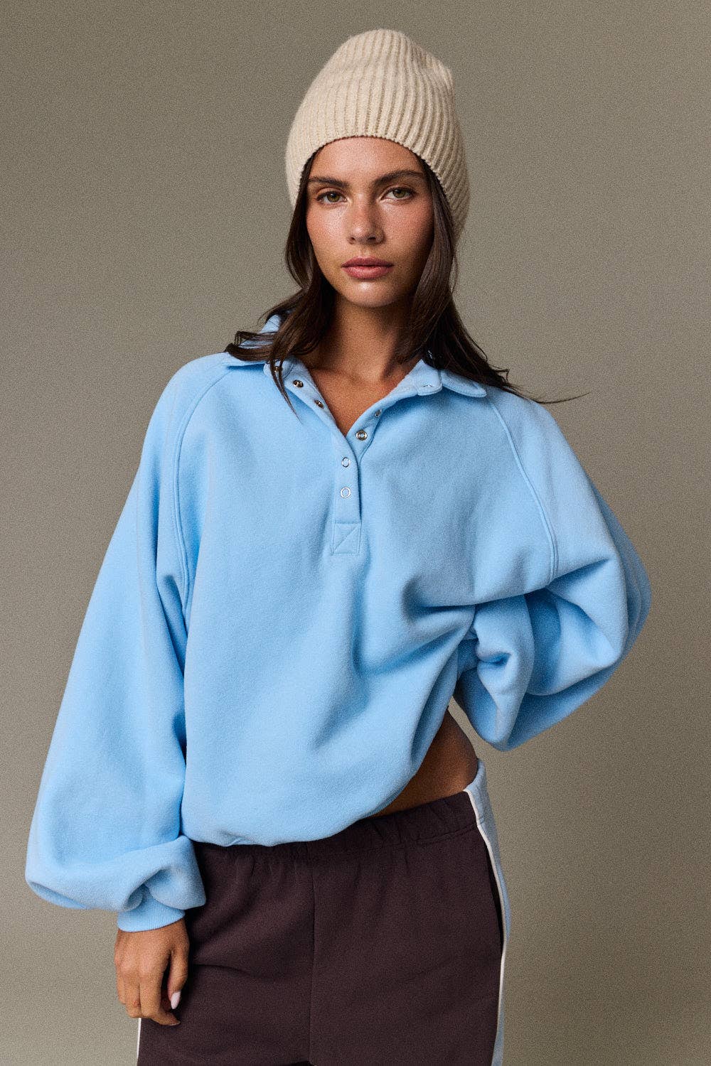 Piper Snap Button Collared Sweater