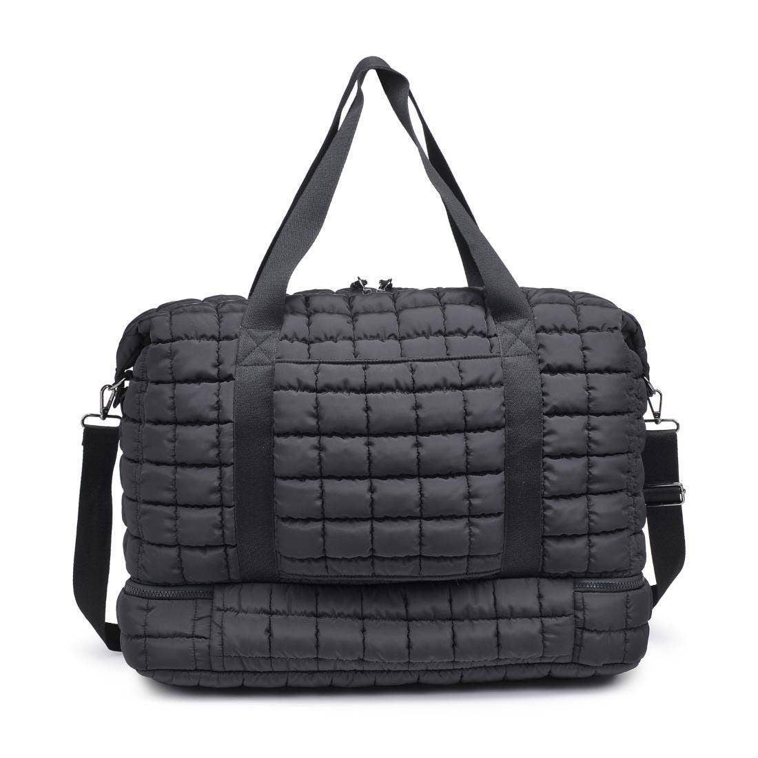 Globetrotter Quilted Nylon Puffer Travel Weekender