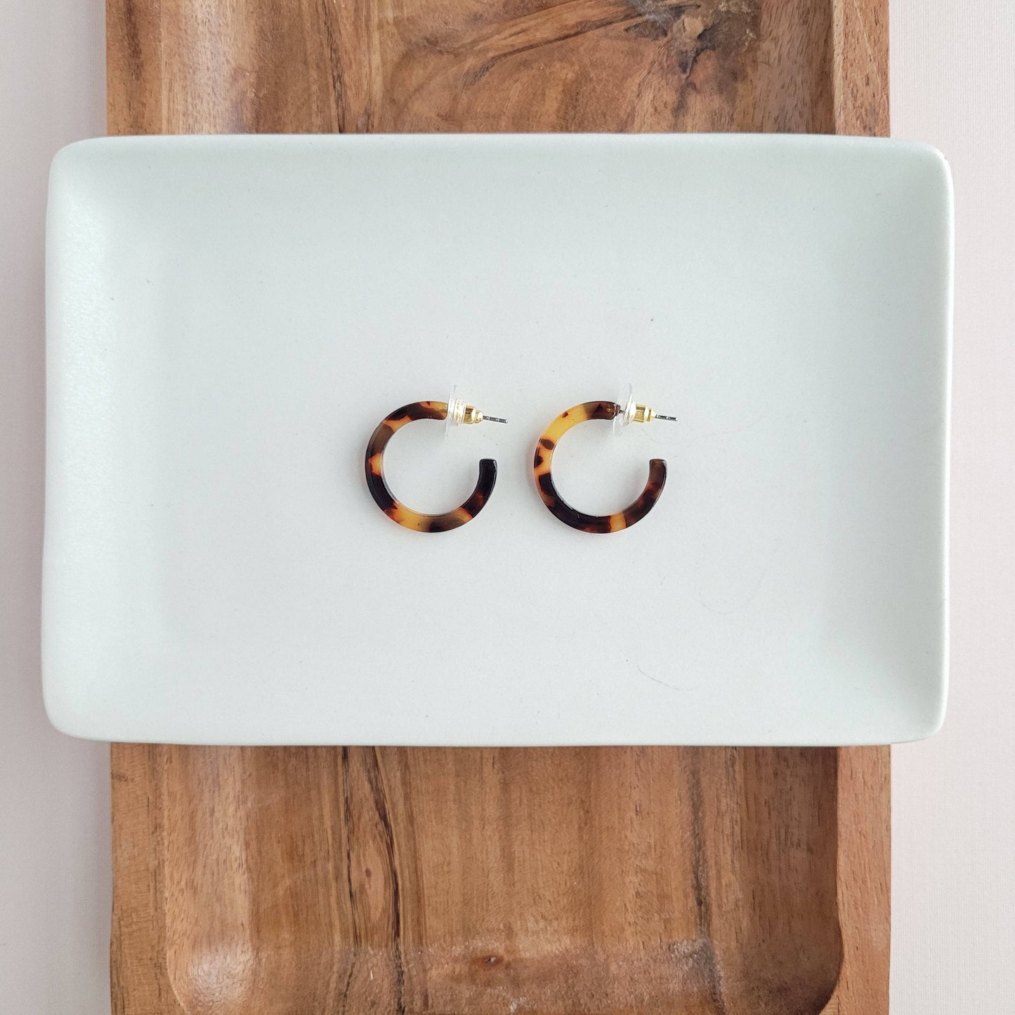 Cam Mini Hoops - Tortoise // Jewelry, Earrings, Fall