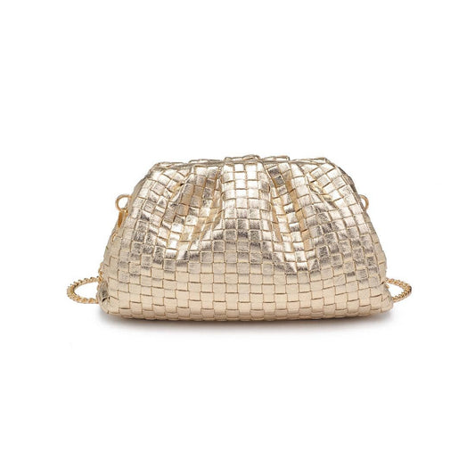 Tate Woven Frame Clutch