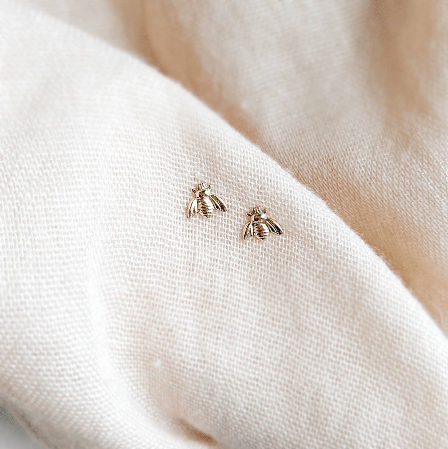 Honey Bee Stud Earrings